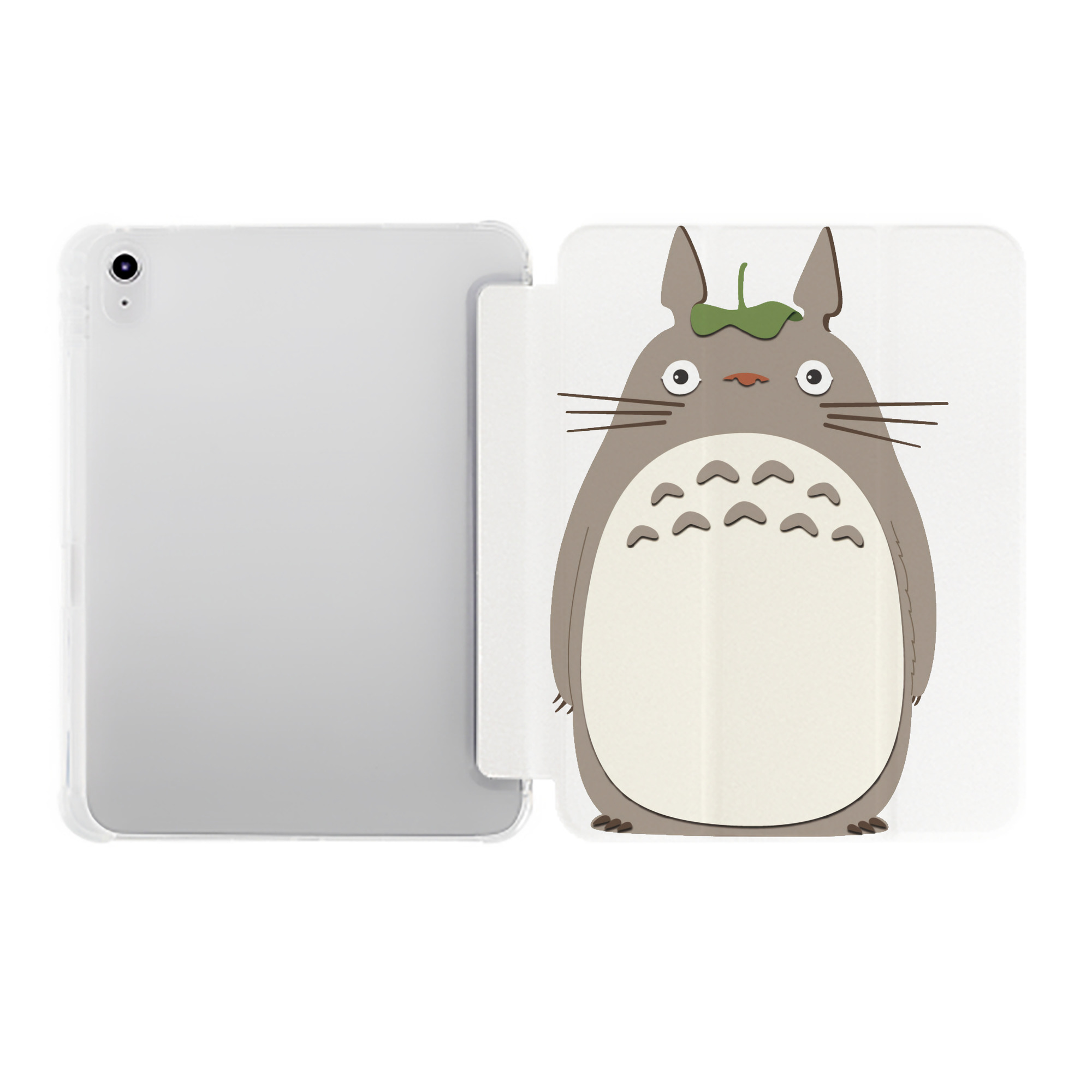 （画像用） となりのトトロ 草壁メイ 草壁サツキ My Neighbor Totoro Satsuki Kusakabe Mei Kusakabe IPad ケース ペン収納付き 三つ折りスタンド PUレザー×シリコン 対応機種9.5/10.5/10.9インチ